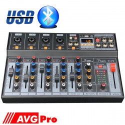 Consola Mixer 6 Canales Usb...